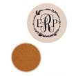 4" Round Absorbent Stone Coaster | https://www.bestnamebadges.com