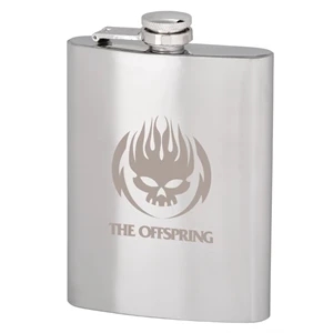 8 oz. Stainless Steel Hip Flask | https://www.bestnamebadges.com
