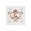 4" Square Glass Coaster | https://www.bestnamebadges.com