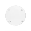 4" Round Glass Coaster | https://www.bestnamebadges.com