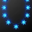 LED Snowflakes String Lights Necklace | https://www.bestnamebadges.com