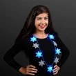 LED Snowflakes String Lights Necklace | https://www.bestnamebadges.com