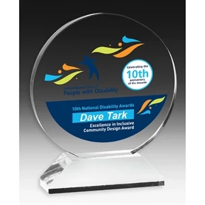 Round Award on Elevated Base | https://www.bestnamebadges.com