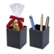 Faux Leather Pen Cup Set | https://www.bestnamebadges.com