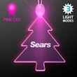 Acrylic Christmas Tree Shape Necklace with LED | https://www.bestnamebadges.com