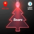 Acrylic Christmas Tree Shape Necklace with LED | https://www.bestnamebadges.com