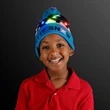 LED Winter Beanie, Blinky Snowman Hats | https://www.bestnamebadges.com