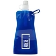 16 oz Collapsible Water Bottle with Carabiner | https://www.bestnamebadges.com