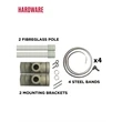 Banner Pole Double Sided Including Hardware (24" x 72") | https://www.bestnamebadges.com