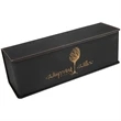 Black Leatherette Single Wine Box w/ Tools | https://www.bestnamebadges.com