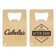 Credit Card Brushed Gold Bottle Opener | https://www.bestnamebadges.com