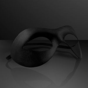Black Classic Superhero Mask (NON-Light Up)