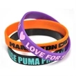 Color Filled Silicone Wristband w/ Custom Imprint | https://www.bestnamebadges.com