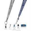 1/2" Super Fine Woven-In Lanyard | https://www.bestnamebadges.com