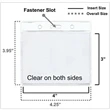 Vertical Printed Badge holder USA made - 4 x 3 clear-holder | https://www.bestnamebadges.com