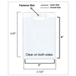 Vertical Printed Badge holder USA made - 4 x 3 clear-holder | https://www.bestnamebadges.com
