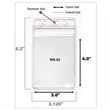 Vertical Printed Badge holder USA made - 4 x 3 clear-holder | https://www.bestnamebadges.com