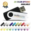 Custom Swivel USB Flash Drive | https://www.bestnamebadges.com