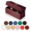 JAFFA® Six Coasters with Solid Cherry Chest | https://www.bestnamebadges.com