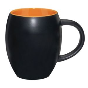 Matte Barrel With Color Mug - 17 oz. | https://www.bestnamebadges.com