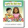 Let's Go Eat Out Coloring Book | https://www.bestnamebadges.com