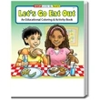 Let's Go Eat Out Coloring Book Fun Pack | https://www.bestnamebadges.com