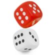 Dice Shaped Stress Balls | https://www.bestnamebadges.com