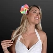 Gorgeous Color Change Hair Flowers, Sparkling Light Clips | https://www.bestnamebadges.com