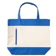 Zippered Beach Tote Bag | https://www.bestnamebadges.com