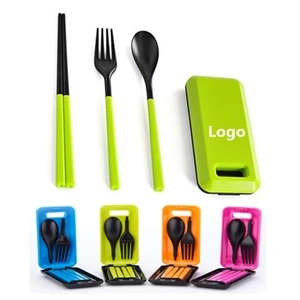 Foldable Portable Cutlery Picnic Tableware Set