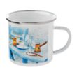 12 oz. Camper Enamel Mug w/Full Color Sublimation | https://www.bestnamebadges.com