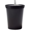 16 oz Plastic Stadium Cups with Lid & Straw | https://www.bestnamebadges.com