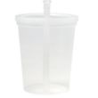 16 oz Plastic Stadium Cups with Lid & Straw | https://www.bestnamebadges.com