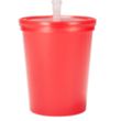 16 oz Plastic Stadium Cups with Lid & Straw | https://www.bestnamebadges.com