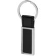 Rectangular Metal & Leather Keychains | https://www.bestnamebadges.com