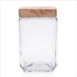54 oz. Glass Candy Jar with Wooden Lid | https://www.bestnamebadges.com