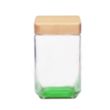 54 oz. Glass Candy Jar with Wooden Lid | https://www.bestnamebadges.com