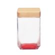 54 oz. Glass Candy Jar with Wooden Lid | https://www.bestnamebadges.com