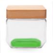 27 oz. Glass Candy Jars with Wooden Lid | https://www.bestnamebadges.com