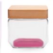 27 oz. Glass Candy Jars with Wooden Lid | https://www.bestnamebadges.com