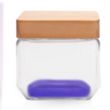 27 oz. Glass Candy Jars with Wooden Lid | https://www.bestnamebadges.com