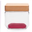 27 oz. Glass Candy Jars with Wooden Lid | https://www.bestnamebadges.com