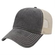 Washed Pigment Dyed Trucker Cap | https://www.bestnamebadges.com