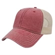 Washed Pigment Dyed Trucker Cap | https://www.bestnamebadges.com
