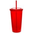 20 oz. Double Wall Acrylic Tumbler With Straw | https://www.bestnamebadges.com