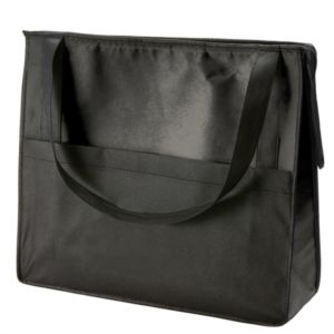 Zipper Tote with Front Pocket