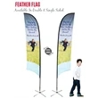 Feather Flag Banner Single Sided Kit (17ft) | https://www.bestnamebadges.com