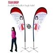 Teardrop Flag Banner Single Sided Kit (8ft) | https://www.bestnamebadges.com