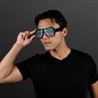 Rechargeable Sound Reactive LED Rave Glasses | https://www.bestnamebadges.com