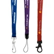 3/8" Euro Soft Lanyard | https://www.bestnamebadges.com